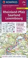 KOMPASS Großraum-Radtourenkarte 3709 Rheinland-Pfalz, Sa... | Buch | Zustand gut