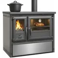 Küchenofen Holzherd Modell Forno - Edelstahl - 6 kW