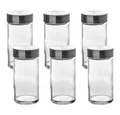 5five Simply Smart Gewürzbehälter Gewürzgläser-Set 6-tlg., Glas, Edelstahl, Kunststoff (PP), (Set, 6-tlg)