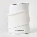 Subminimal FlowTip Jug Handless White Milchkännchen Milchaufschäumer