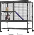 VEVOR 39" rollender Frettchenkäfig aus Metall, großer 2-stöckiger Critter Nation-Käfig, Kleintierkäfig mit Rampen und Tablett, einfach aufzubauen für Hausratten, Hamster, Meerschweinchen,