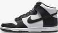 Nike Dunk High Retro - Herren Schuhe Leder Weiß-Schwarz DD1399-105 , EU 45.5 US 11.5