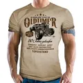 LOBO NEGRO® T-Shirt als Geschenk für Männer zum 50. Geburtstag Oldtimer Baujahr 1975 beige 3XL