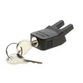 Racktime Snapit Schloss System Adapter für Racktime Gepäckträger Fahrrad Schwarz