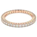 Swarovski Fingerring Matrix Tennis Vittore, mit Swarovski® Kristall goldfarben 58