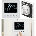 revolt Wand-Thermostat für Fußbodenheizung, LCD, Touch-Tasten, programmierbar