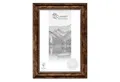 Clamaro Bilderrahmen, Antik Massivholz 'ROM' Shabby Chic Vintage Barock DUNKELBRAUN