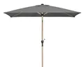Schneider Sonnenschirm Cordoba, anthrazit, 230x150 cm, eckig, pulverbeschichtetes Stahl-Gestell mit Holzoptik, Bespannung 100% Polyester, 4,12 Kg