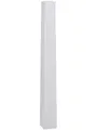 VIVANNO Bodenvase Standvase Fiberglas Obelisk Weiß Matt 100