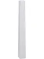 VIVANNO Bodenwindlicht Fiberglas OBELISK Säule - Weiß Matt (1 St), 11x11x100 cm