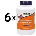 6 x NOW Foods Glucosamine & Chondroitin with MSM - 180 caps (231,47 EUR/kg)