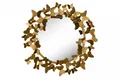 KunstLoft® Wandspiegel Metall 'Gilded Butterflies' 63x63x4cm