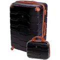 Reisekoffer BERTOO Firenze - schwarz Set 2in1 3XL - Schwarz