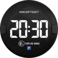 OOONO® P-Disc N°2 dark - Elektronische Parkscheibe mit Zulassung fürs Auto