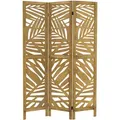 Ml-Design Paravent, Braun, Holz, Paulownia, 121x170x2 cm, Wohnzimmer, Raumteiler & Paravents, Paravents