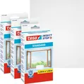 Tesa Insect Stop Standard Fliegengitter für Fenster im 3er Pack - Insektenschutz