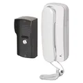 EMOS Audio-Türsprechanlage Set zur Aufputzmontage, Elegantes Design, Audio-Kit/Gegensprechanlage mit Türöffner-Möglichkeit, einfach zu bedienen