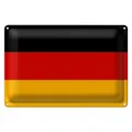 Blechschild Flagge Deutschland 40x30cm Flag of Germany