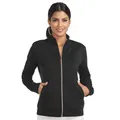 Skechers Go Walk Everywhere Full Zip Hoodless W3JA261-BLK, Womens Sweatshirt, Black, S EU