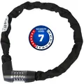 Abus Kombinations-Kettenschloss TRESOR 1385/110 Stahl, L=1.100mm, Ø=7mm, schwarz