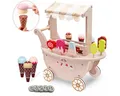 Mamabrum Spielküche Eisdiele Spielset aus Holz – Rollenspiel für Kinder mit Zubehör Holz