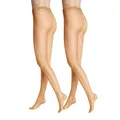 Hudson Damen Strumpfhosen Simply 20 2-Pack transparent matt 20 DEN Make-up 0019 44-46