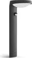 Philips Tyla Sockel-/Wegeleuchte, 9 W, Außensockel-/Pfostenbeleuchtung, Anthrazit, Metall, IP44, Terrasse, Garten, I