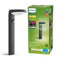 Philips Wegeleuchte Tyla, 4000K, 1x9W, Bewegungsmelder, Anthrazit