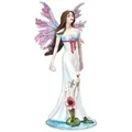 Figuren Shop GmbH Dekofigur Elfen Figur - Fauna mit rosa Flügeln - Fantasy Fee Deko bunt