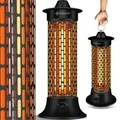 Kesser® Standheizstrahler Infrarotheizung   1200w Heizstrahler Energieeffiziente Heizung Innenraum Mit 360° Oszillation   Infrarotheizung Standgerät    Schwarz