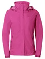 VAUDE Escape Light Regenjacke Damen – wasserdicht, atmungsaktiv und winddicht mit 2-Lagen-Membran, verstaubare Kapuze, 420g leicht, lychee,