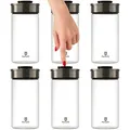 Vakuum Vorratsdosen Glas 6er Set 1950ml Vorratsgläser Vakuumdeckel luftdicht