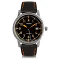 Aristo Herren Uhr Armbanduhr Fliegeruhr 38 Beo Automatik 3H226-L Leder