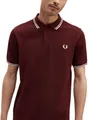 Fred Perry Polo Bordeaux einfarbig