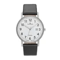 Dugena Herren-Armbanduhr 4460999 Novum, Quarz, Titangehäuse, Lederarmband, 5 bar