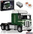 Mould King Remote Control Amerikanischer Frontlenker Truck 1970 13202