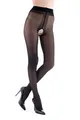 Miss O P102 Schritt offen Strumpfhose schwarz - Large / X-Large