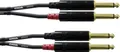 Cordial CFU 1,5 PP Audio Adapterkabel [2x Klinkenstecker 6.35mm - 2x Klinkenstecker 6.35 mm] 1.50m Schwarz
