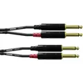 Cordial CFU 1,5 PP Audio Adapterkabel [2x Klinkenstecker 6.35 mm - 2x