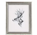 Woltu Bilderrahmen BRU9894sb, Fotogalerie, Holz Rahmen, Glasscheibe, Artos Stil Silber A4