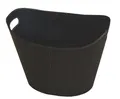 Firefix Pelletsbox mit Rollen und Tankdeckel Stahl 74 x 37 x 37 cm schwarz