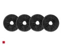 Silverline AF 100 2 Paar Aktivkohlefilter-Sparset Zubehör Dunstabzug Umluft