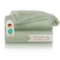 Kuscheldecke flauschig  OekoTEX zertifizierte Fleecedecke 150x200 cm  Wohndec...