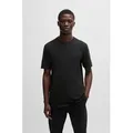 BOSS ORANGE T-Shirt Tegood Rundhalsausschnitt, Regular Fit, Logoschriftzug schwarz 4XL (58)