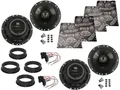 DSX JBL Lautsprecher für Skoda Rapid Bj 12-19 Tür vorne hinten Dämmmatte Auto-Lautsprecher (120 W)