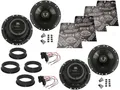 JBL Lautsprecher Set für Skoda Rapid Bj 12-19 Tür vorne hinten Dämmmatte 960 W