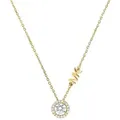 MICHAEL KORS Kette mit Anhänger MKC1208AN710 Halskette mit Pavé-Anhänger Damen Zirkonia Silber Gold