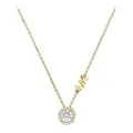 MICHAEL KORS Collier Michael Kors Damen-Kette 925er Silber Zirkonia goldfarben