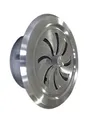 Lüftungsgitter Edelstahl Abluftgitter LG-6510 L V2A Schiebegitter DIN 100, für Rohanschluss DIN 100 mm (100 mm)