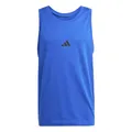 adidas Herren Essentials Small Logo Single Jersey Tank Top Shirt, Team royal Blue/Black, M